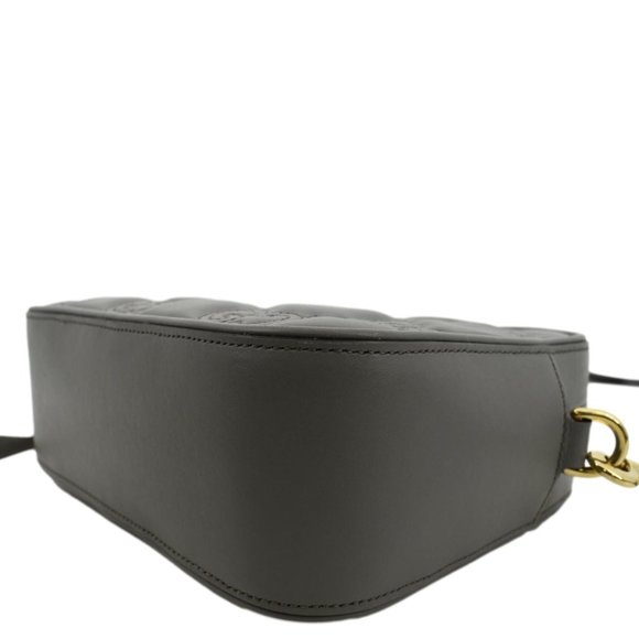 GUCCI  GG Matelasse Small Leather Crossbody Bag Dusty Grey - Picture 10 of 15